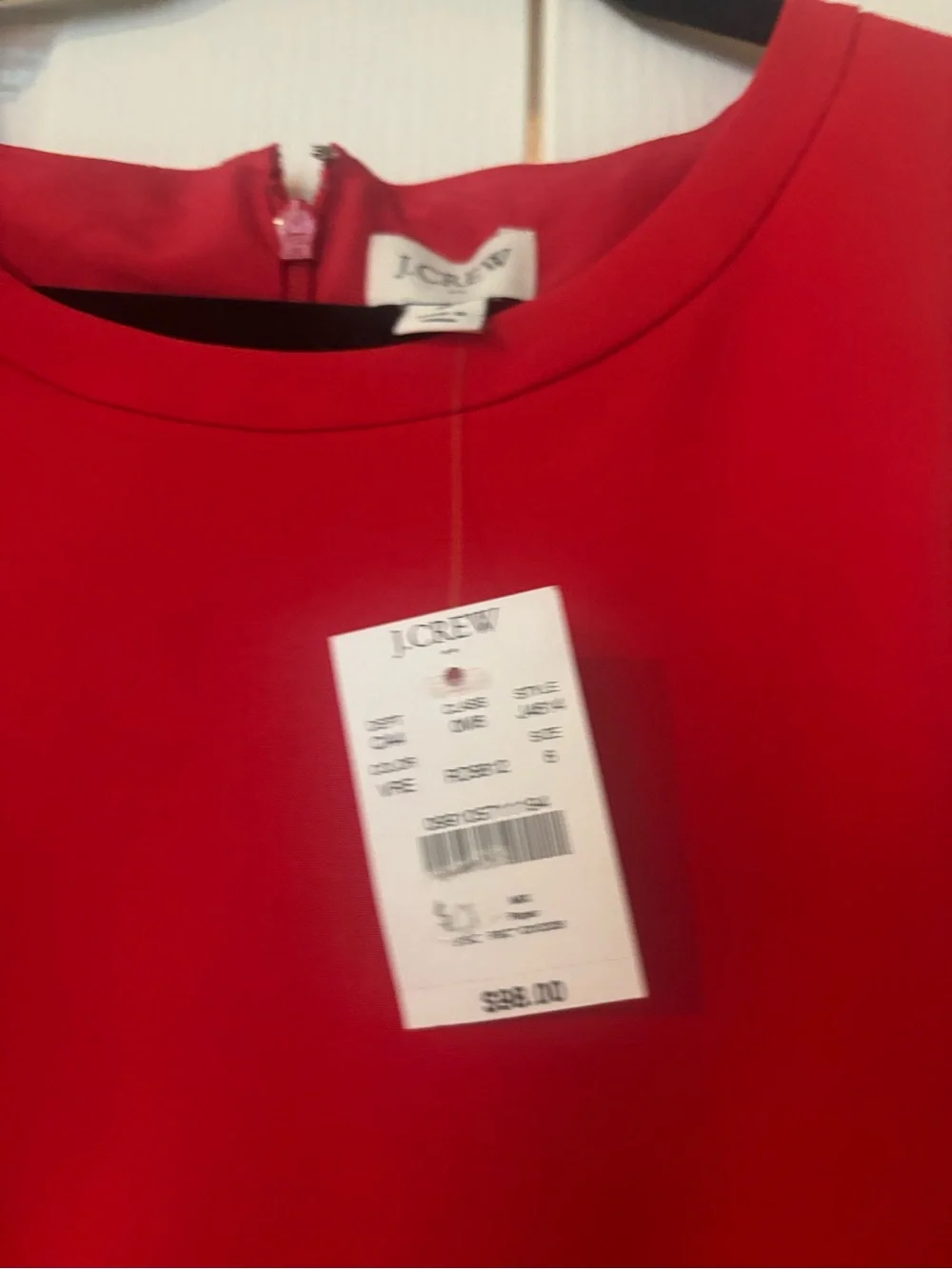 J. Crew Sleeveless Red Sheath Dress